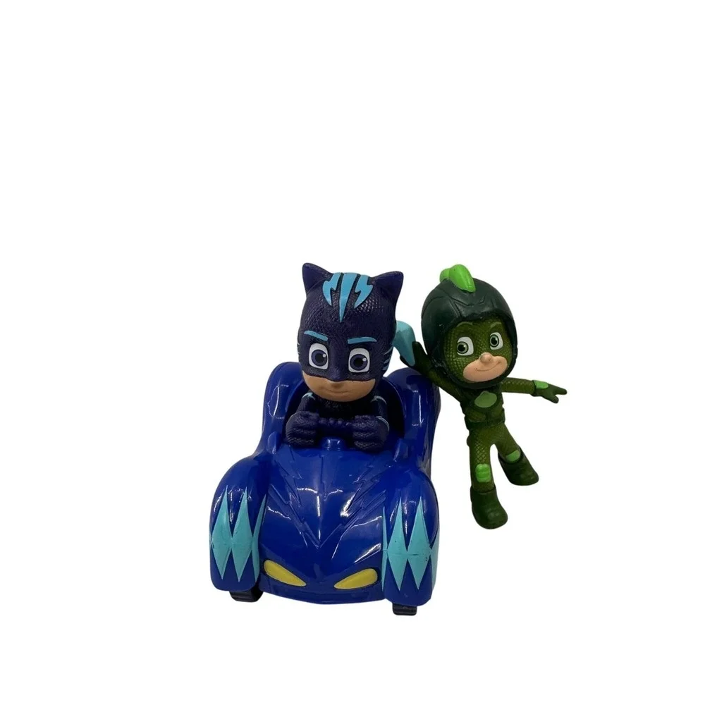 PJ Masks Catboy & Gekko Figures With Blue Toy Car Bundle Set Just Play‎ Frog